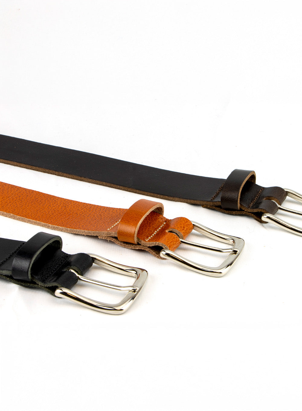 British Made Wide Real Leather Belt Glencroft Countrywear