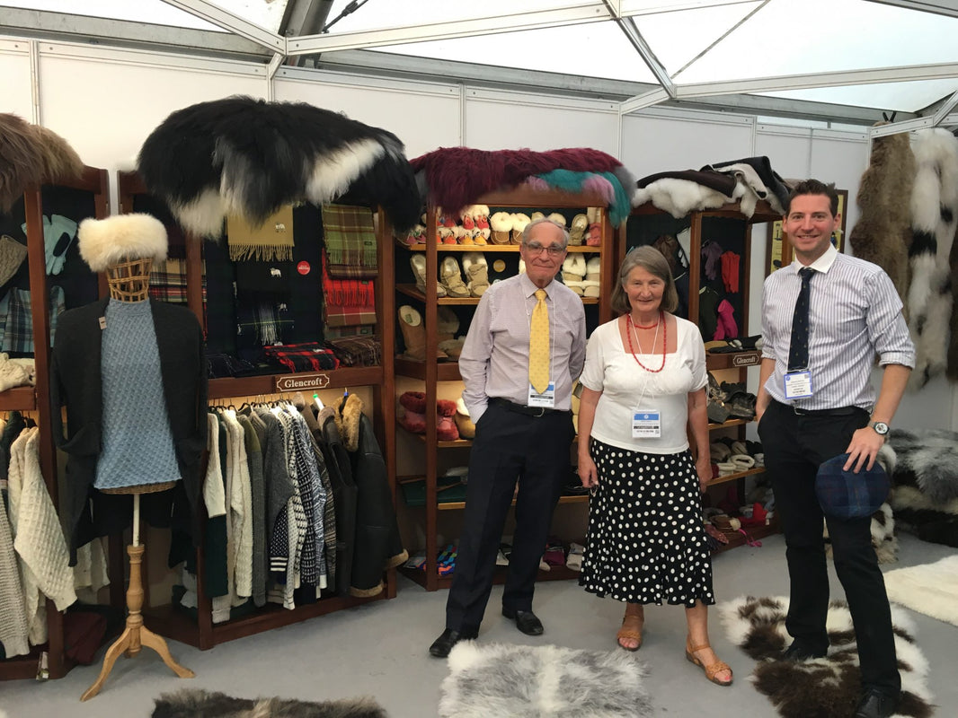 Richard, Justina and Edward on Glencroft exhibition stand