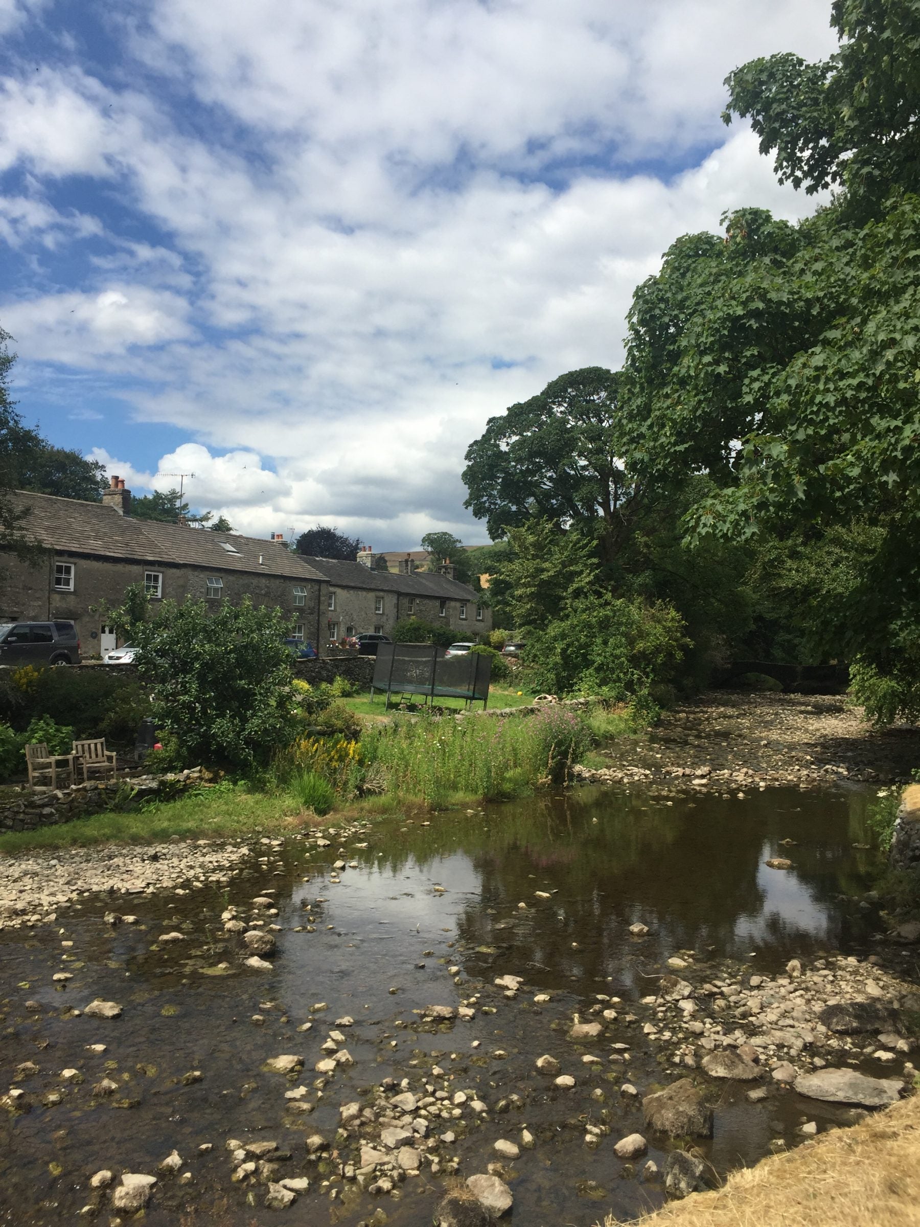 River and houses