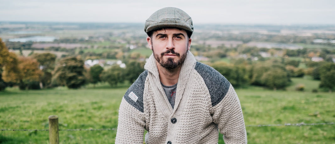 Norber flat cap on model