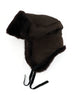 Sheepskin Trapper Hat with Ties