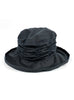 Waxed Cotton Ruched Cloche Hat