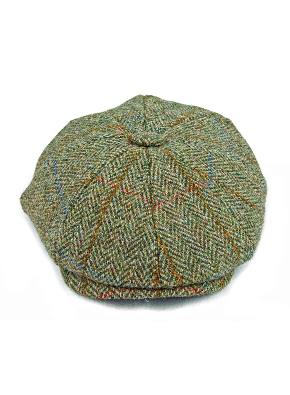 Harris Tweed Newsboy Flat Cap 8-piece British Made