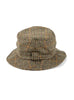 British Wool Tweed Bucket Poacher Hat