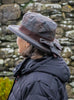 Waxed Cotton Ladies Bow Wide Brim Hat