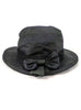 Waxed Cotton Ladies Bow Wide Brim Hat