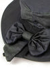 Waxed Cotton Ladies Bow Wide Brim Hat