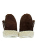 Ladies Whole Piece Sheepskin Mittens - Natural Colours