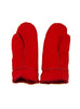 Bright Red Ladies Whole Piece Sheepskin Mittens