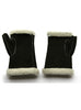 Unisex Hand Sewn Fingerless Lambskin Mittens