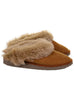 Real Sheepskin Collared Mule with Sole