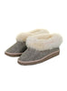 Sheepskin and Tweed Slippers with Sole