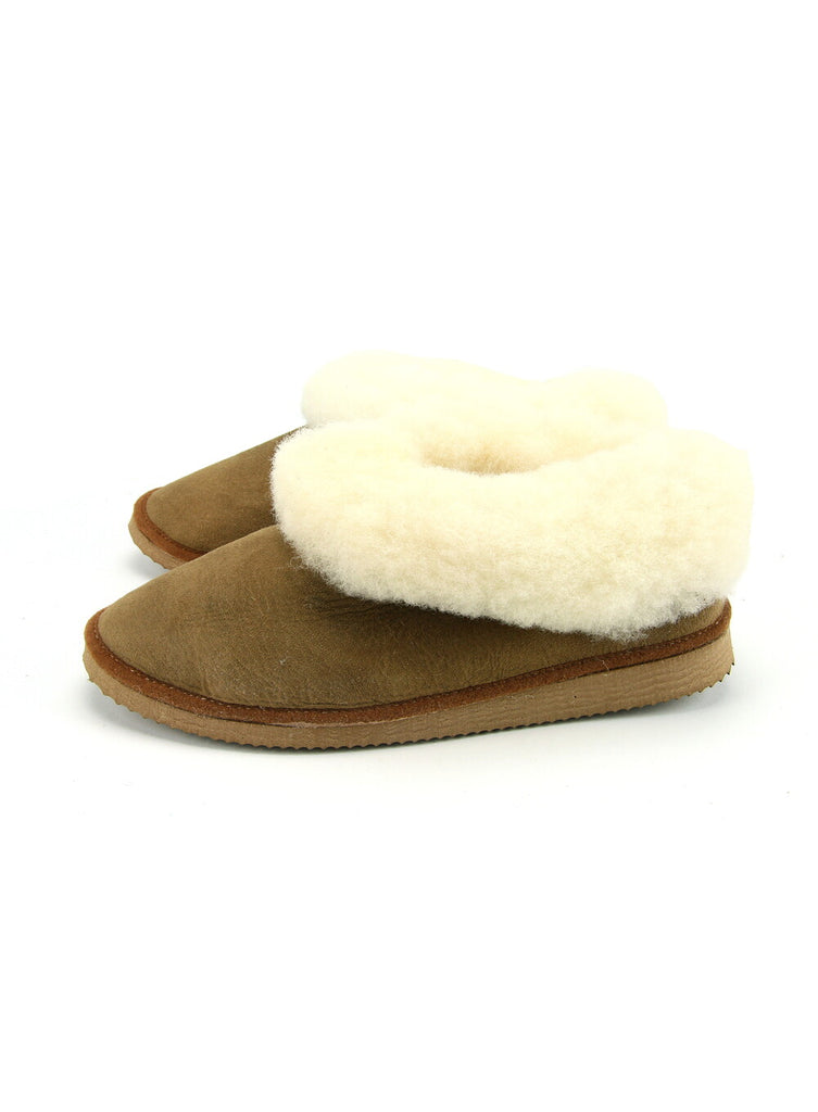 Real Sheepskin Ladies Slippers with Soles