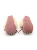 British Made Pink Children's Moccasins with Collar