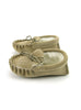 British Made Children's Moccasin Slippers Beige