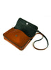 11 Inch Crossbody Saddle Bag Real Leather