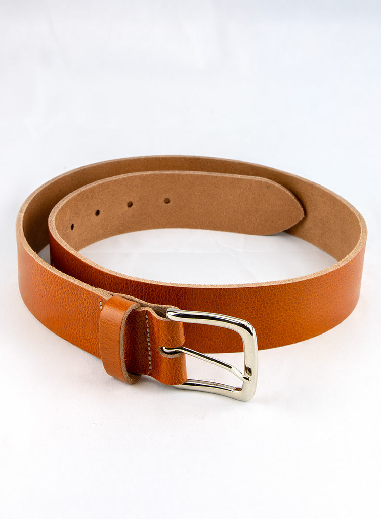 British Made Real Leather Belt - Wide