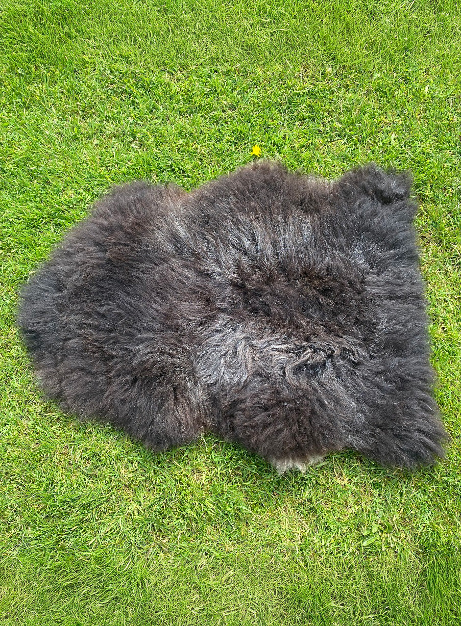 Hagrid Dark Brown British Sheepskin Rug