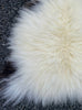 Brown and cream sheepskin Close up