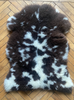 Brown and cream sheepskin rug 