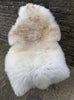 Cream speckled sheepskin rug 