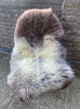 Brown and grey sheepskin rug 