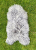 Slate grey Icelandic sheepskin rug laid flat