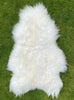 White Icelandic rug laid flat