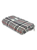 100% Wool Tartan Travel Rug - Thomson Grey