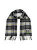 Scottish 100% Cashmere Scarf Black Yellow Tartan