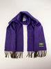 Scottish 100% Cashmere Wide Scarf Herringbone Pattern