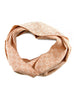 Salmon Pink 100% Cashmere Cowl Infinity Scarf