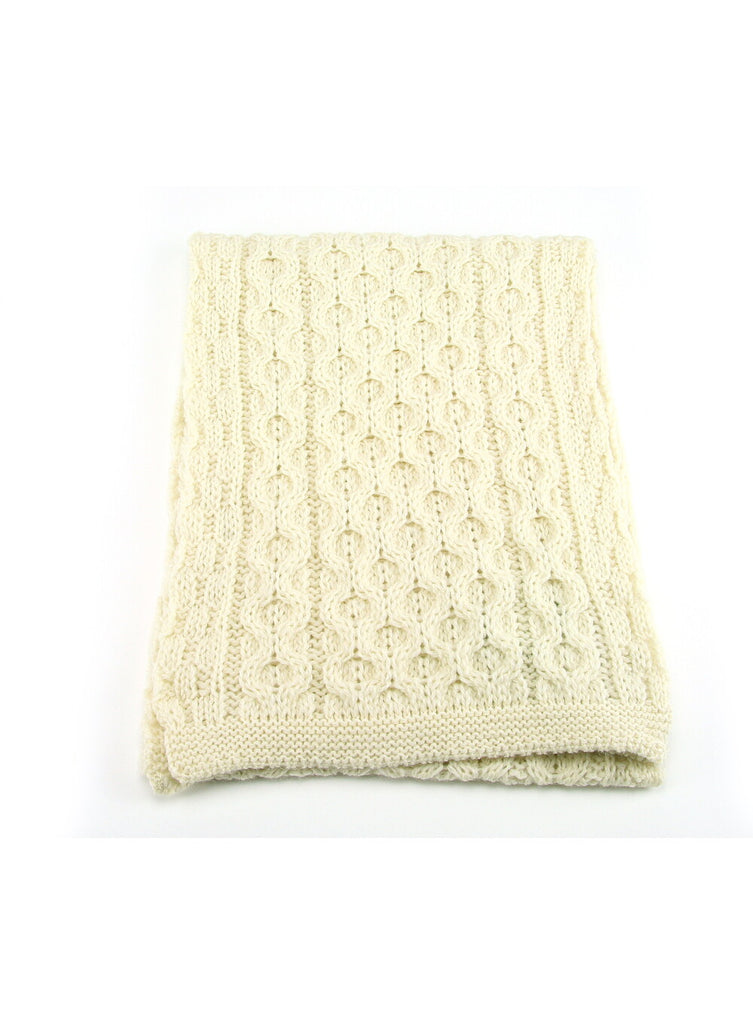 Chunky British Wool Aran Scarf