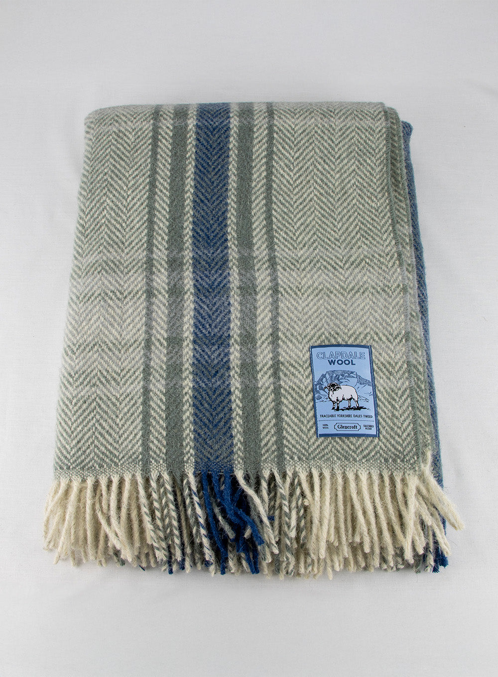 Cross Haw Dark Grey Dalesbred Breed Traceable Wool Travel Rug