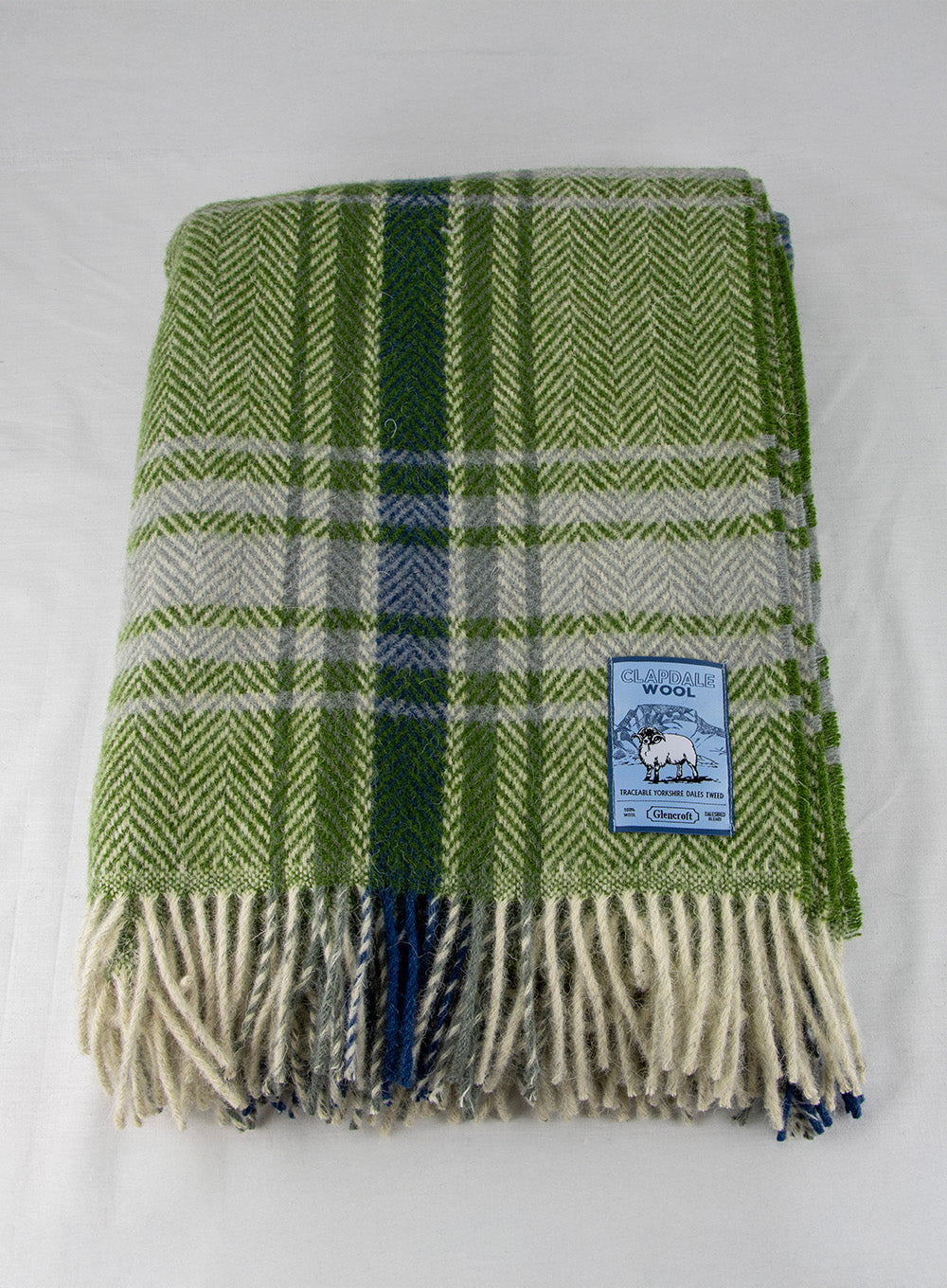 Crummock Green Dalesbred Breed Traceable Wool Travel Rug