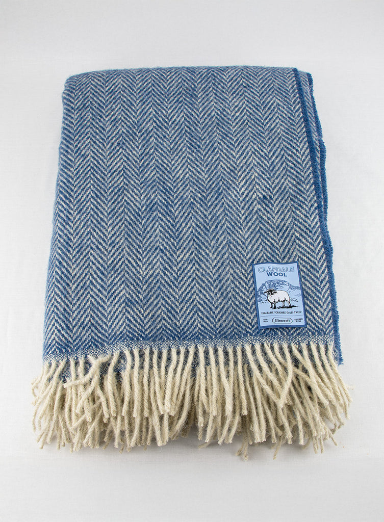 Herringbone Dalesbred Traceable Wool Travel Rug