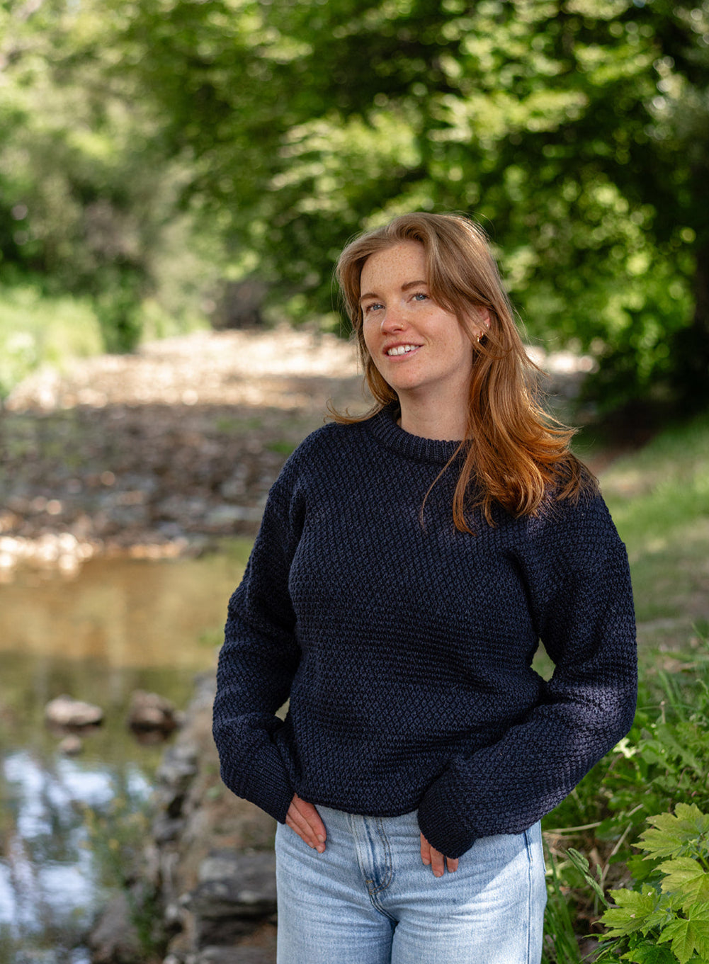 Honeycomb Knit British Wool Jumper