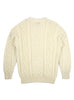 Traditional Aran Cream British Wool Jumper