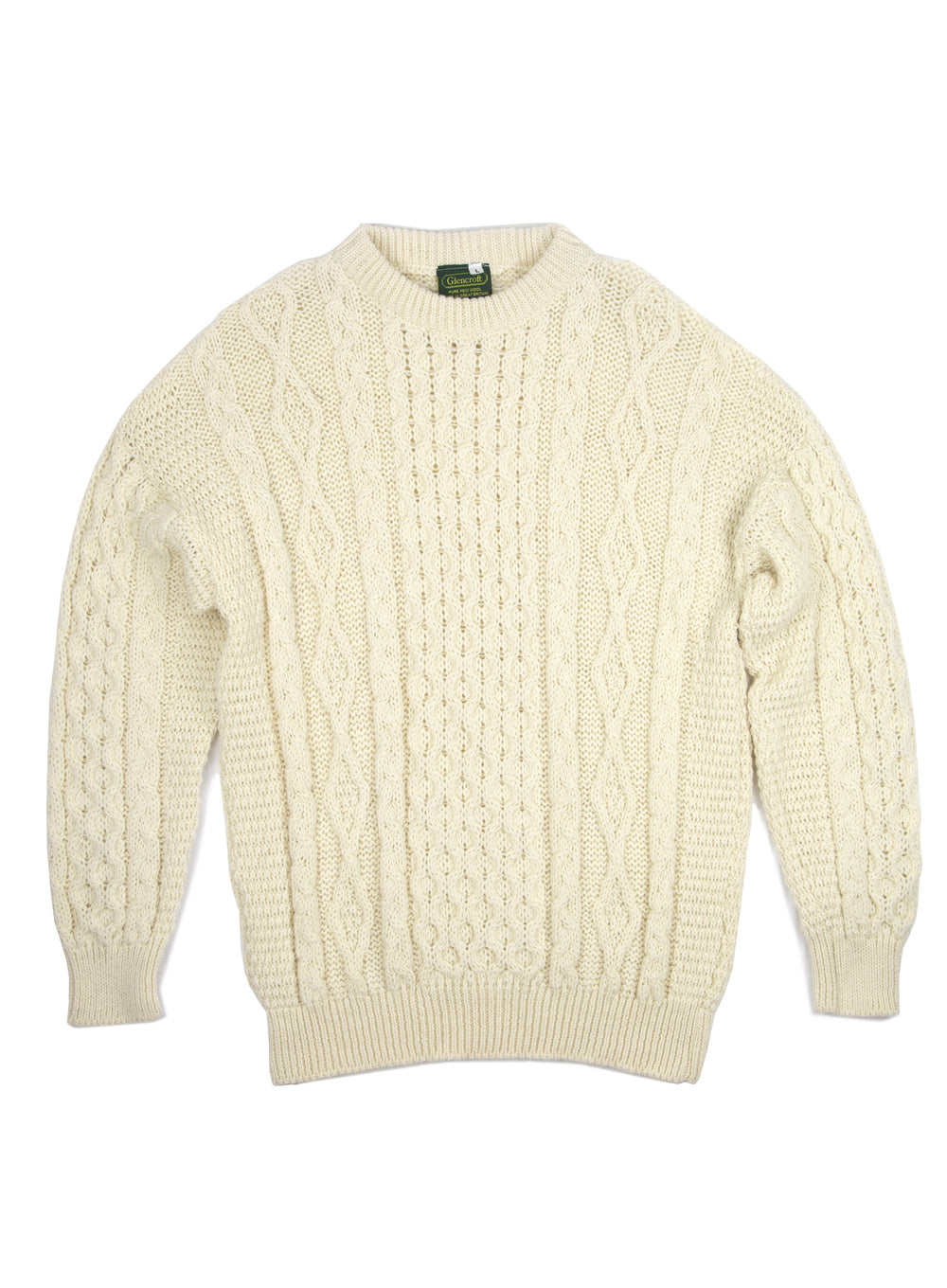 Traditional Aran Jumper British Wool Aran Jumpers