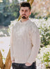 Traditional Aran Cream British Wool Jumper