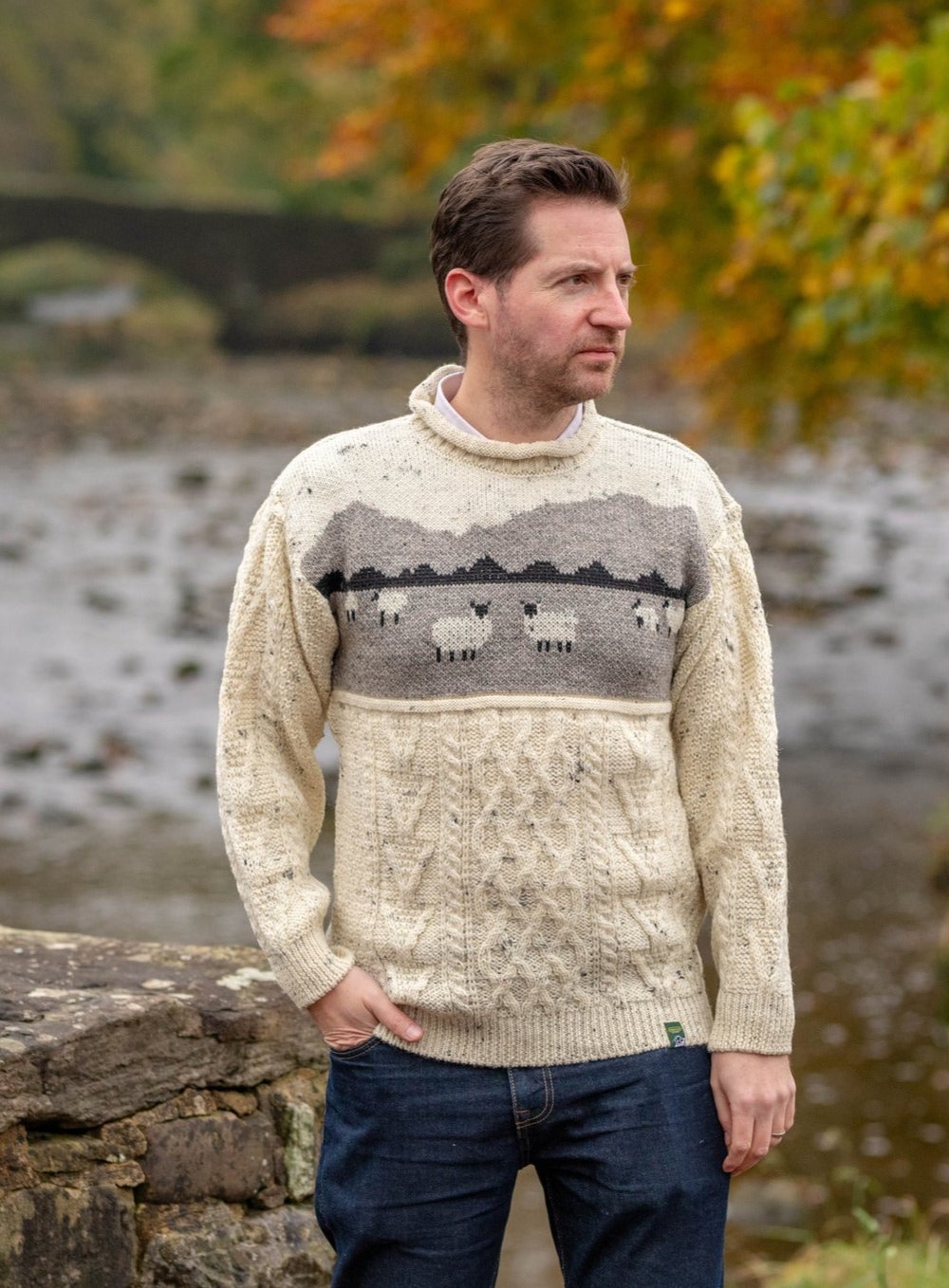 Dales British Wool Aran Sheep Jumper