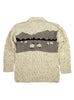 Dales Sheep British Wool Aran Cardigan