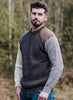 Multi-Colour Wool Tweed Patch British Wool Jumper