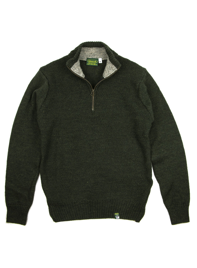 Norber British Wool Zip Neck Jumper