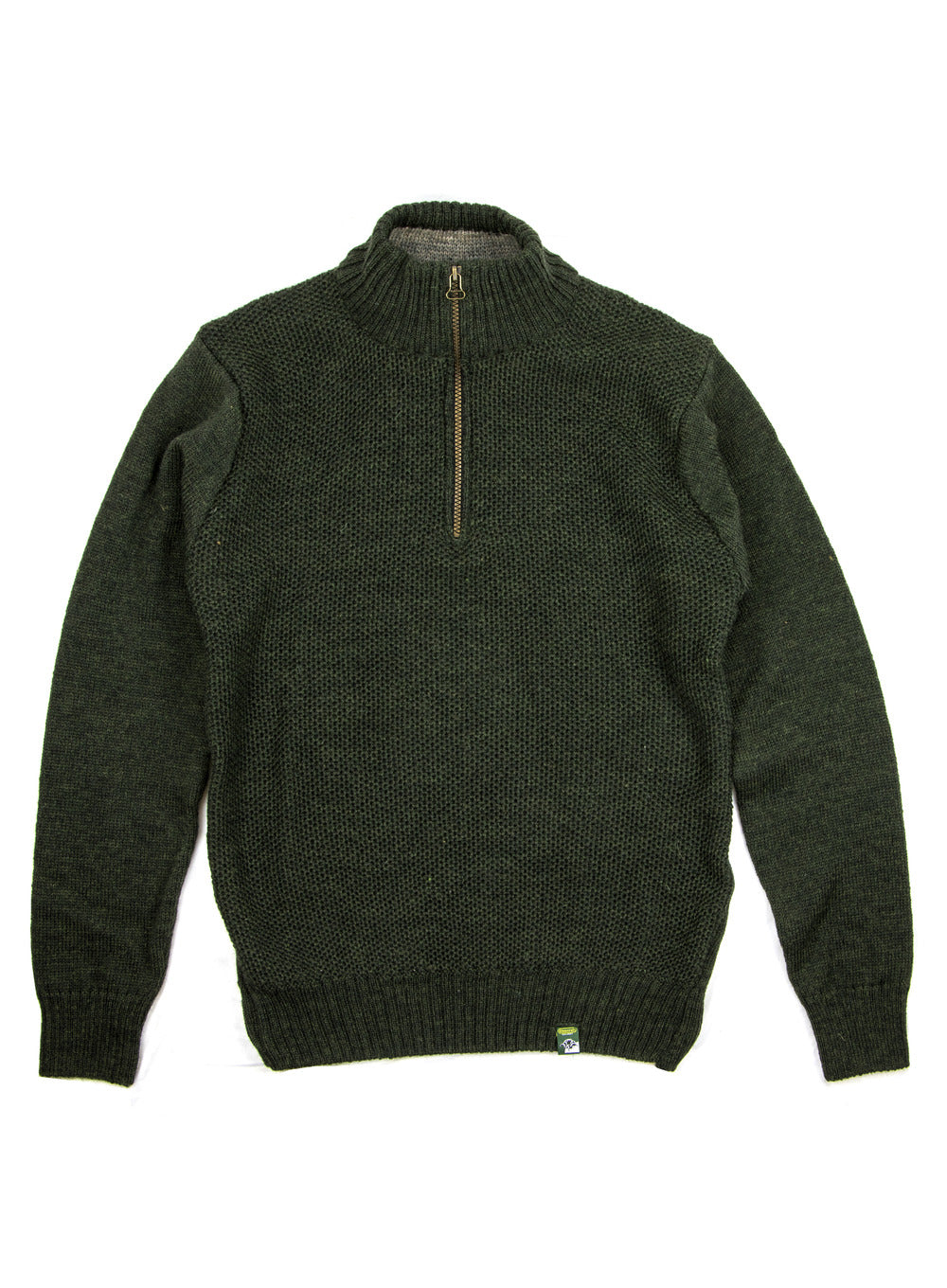 British Wool Zip Neck Norber Jumper Glencroft Countrywear