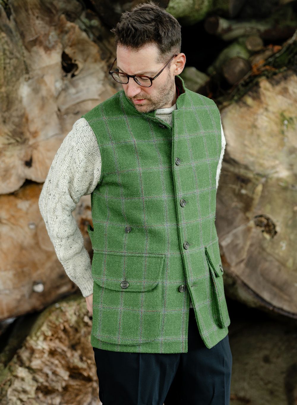 Fellside Men's Traceable Yorkshire Tweed Gilet