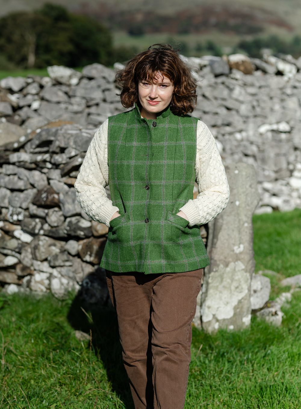 Riverside Ladies Traceable Yorkshire Tweed Gilet