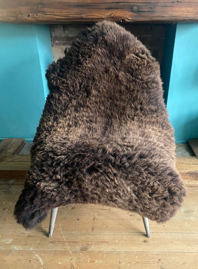 Aribaca Huge Brown British Sheepskin Rug